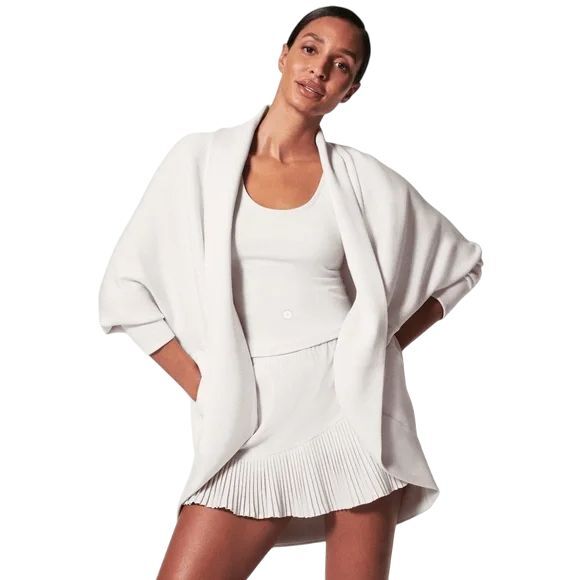 SPANX AirEssentials Cocoon Cardigan in White Cloud Size M/L NEW Athleisure Yoga - Picture 1 of 11